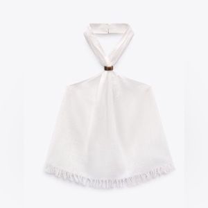 ZARA rustic halter top size medium